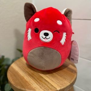 NWT squishmallows “cici” red panda zoo squad 7” squish